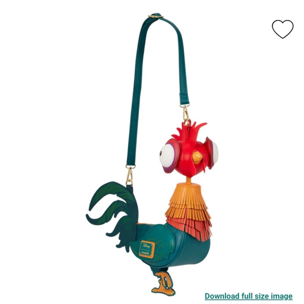 Loungefly Moana Hei Hei Figural Crossbody Bag- On Hand - FIRM - Picture 4 of 7